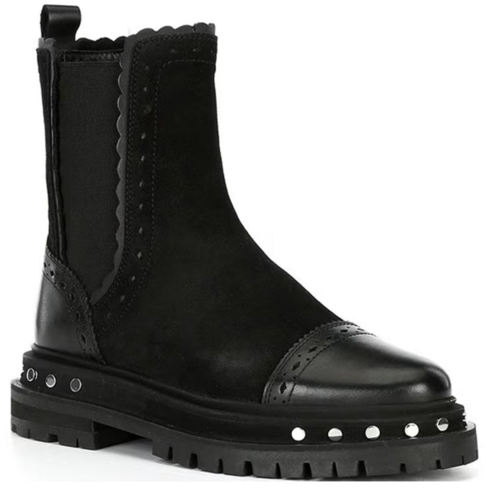 Free People Tate Chelsea Boot Black Women's Size 6 New in Box